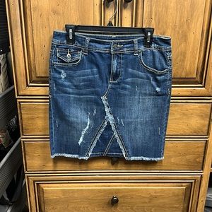 INC denim skirt